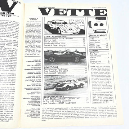 1980 Jan/Feb - VETTE Magazine Corvette ULTIMATE HANDLING SHOCKS TG1