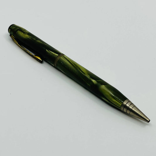 Vintage Chatham Mechanical Pencil Green Marble Pearl Celluloid SB9