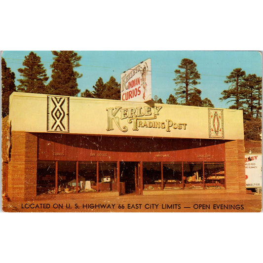 Vintage Postcard Kerley's Trading Post Flagstaff Arizona SE5