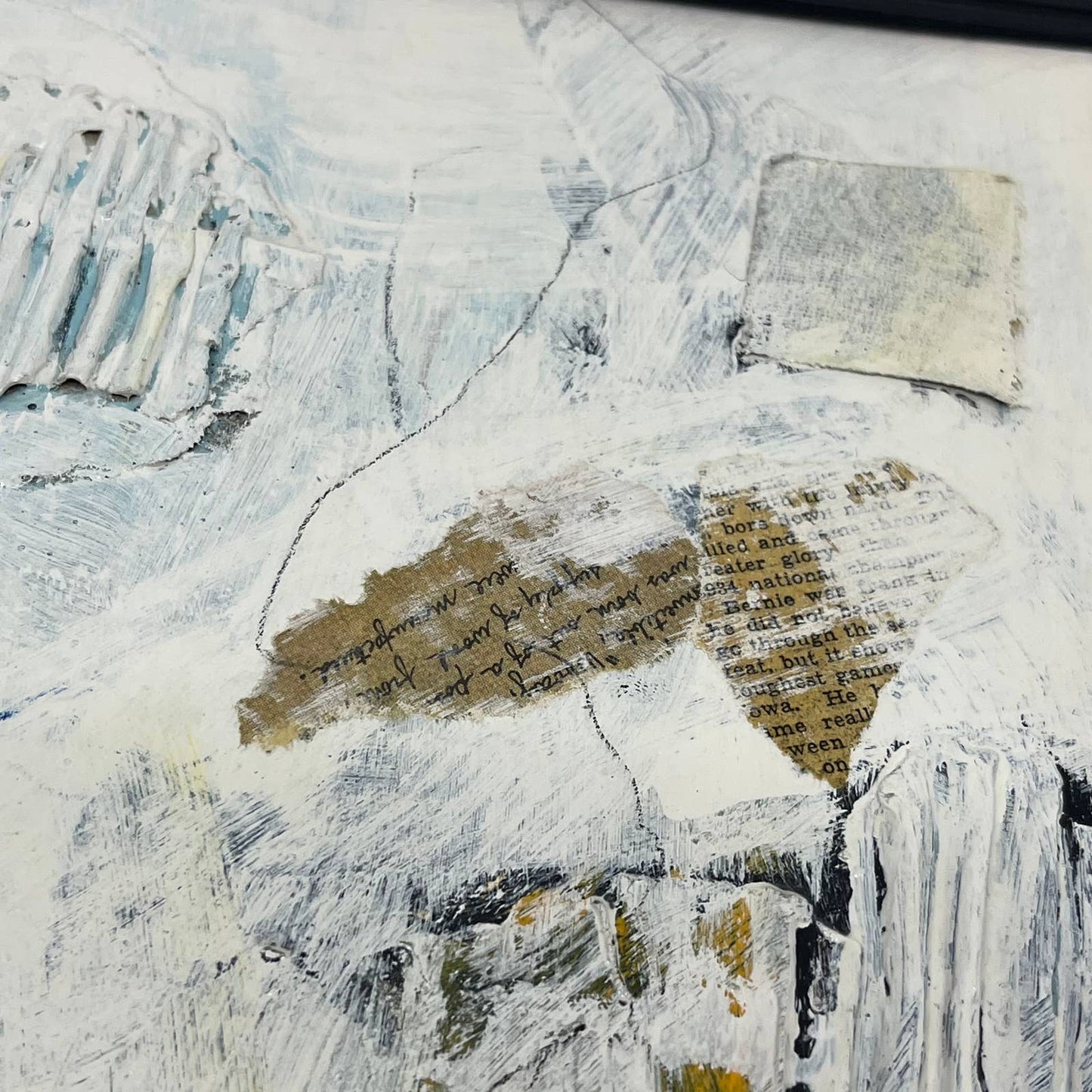 Original Framed Mixed Media Abstract Art Painting 10x13 “Rusk" With COA TK1