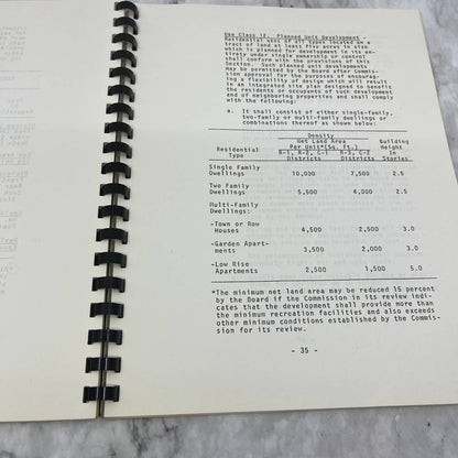 1976 Borough of Lehighton Carbon County Pennsylvania Zoning Ordinance Book TJ7