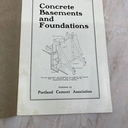 Concrete Basements & Foundations Lehigh Portland Cement Co Booklet TJ9