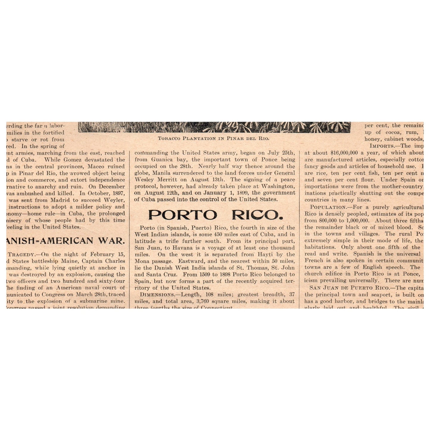 Island of Juan Fernandez 8x4" Original Engraving 1899 AK5-18