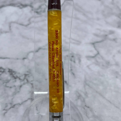 Marble Celluloid Mechanical Pencil C.O. Henriksen Fire Brick Masonry Chicago SE6