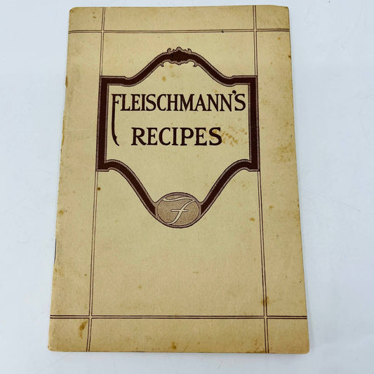 1920 Fleischmann’s Recipes Book Fleischmann Yeast Cookbook Illustrated EA1