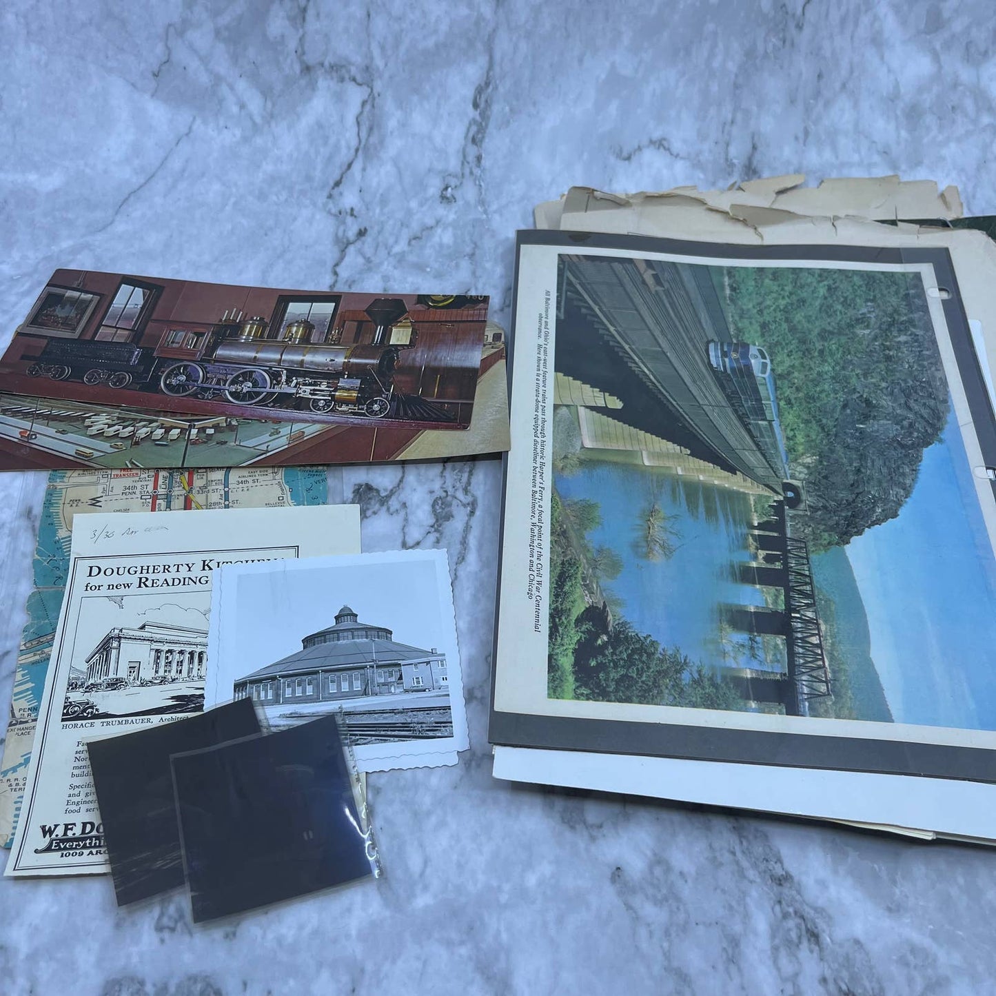 Huge Lot Railroad Ephemera Dating to 1870s TF6