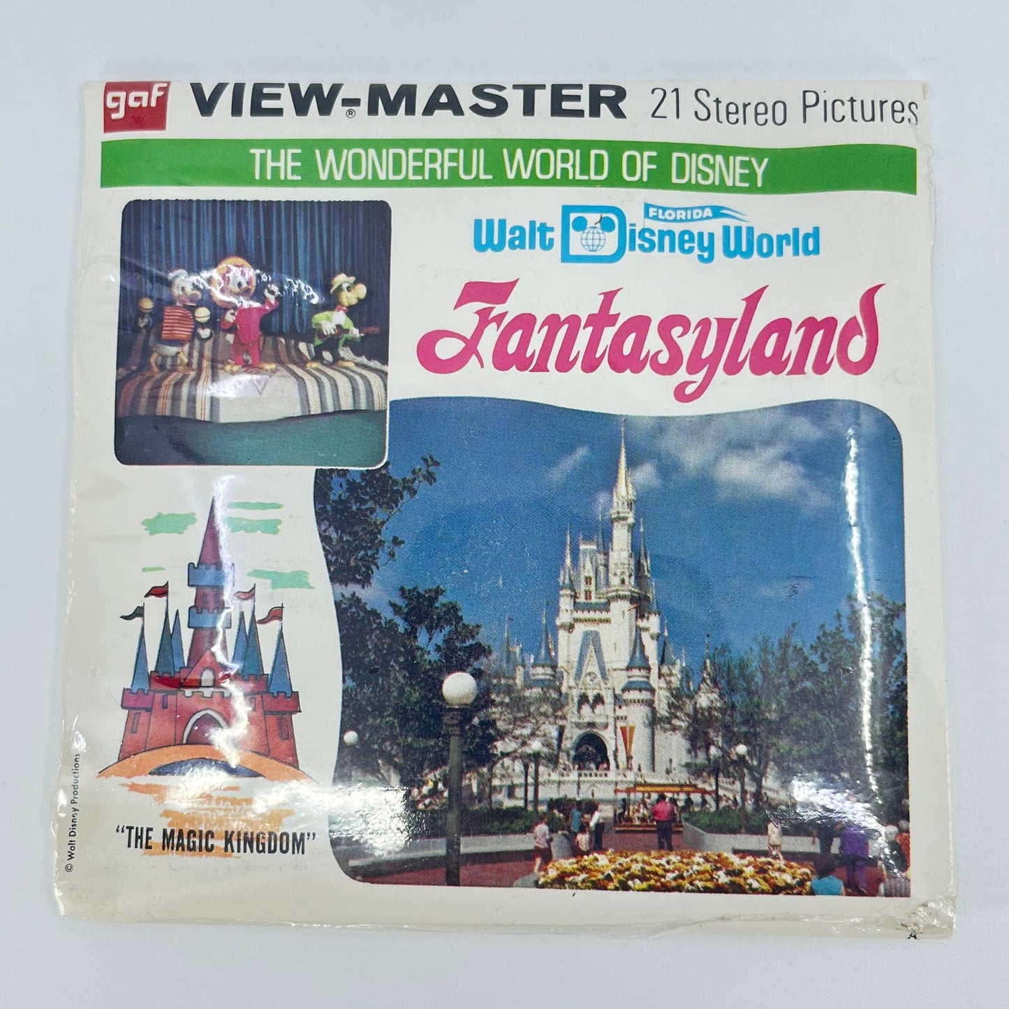 Gaf A948 WDW Walt Disney World Fantasyland view-master Reels Packet SEALED SD2
