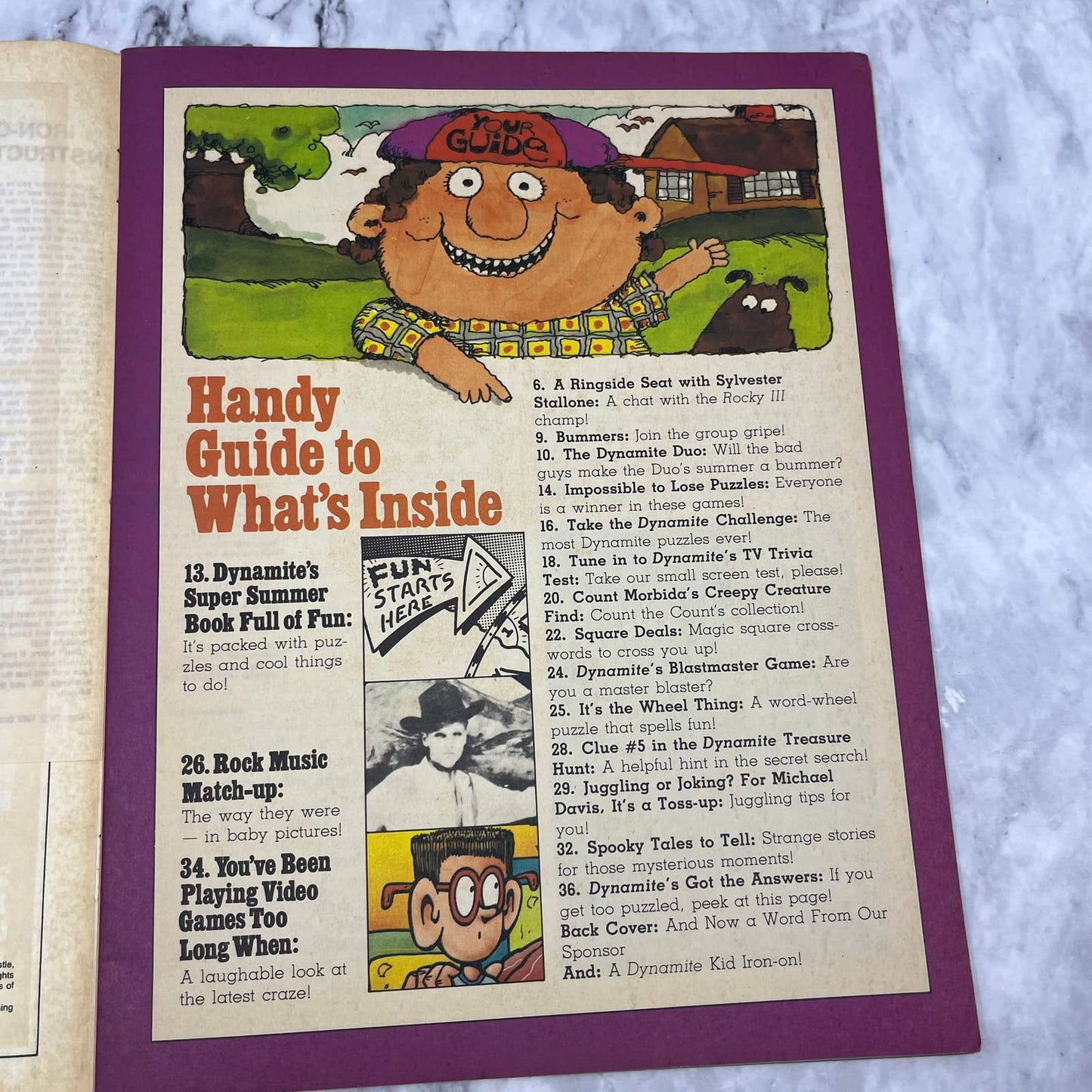 Dynamite Magazine 1982 #2 ROCKY STAR SYLVESTER STALLONE Rocky III TJ4