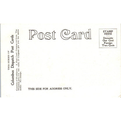 Antique Postcard View of Columbus From the River Columbus Ohio TD9