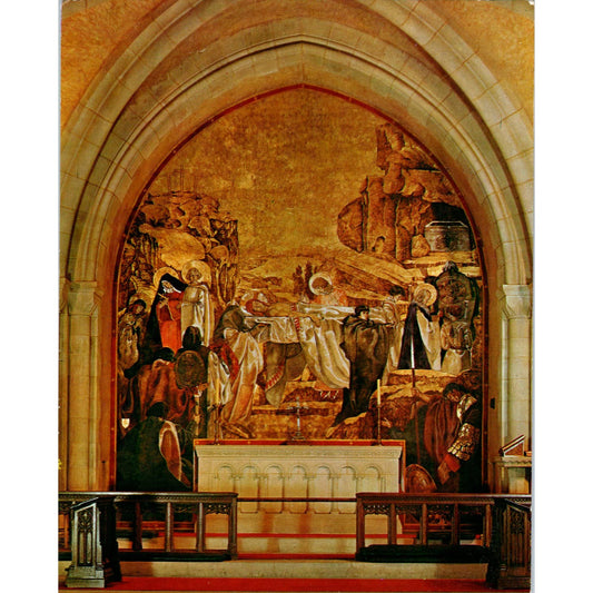 Vintage Large Postcard Washington Cathedral Mt. Saint Alban Washington DC EA3