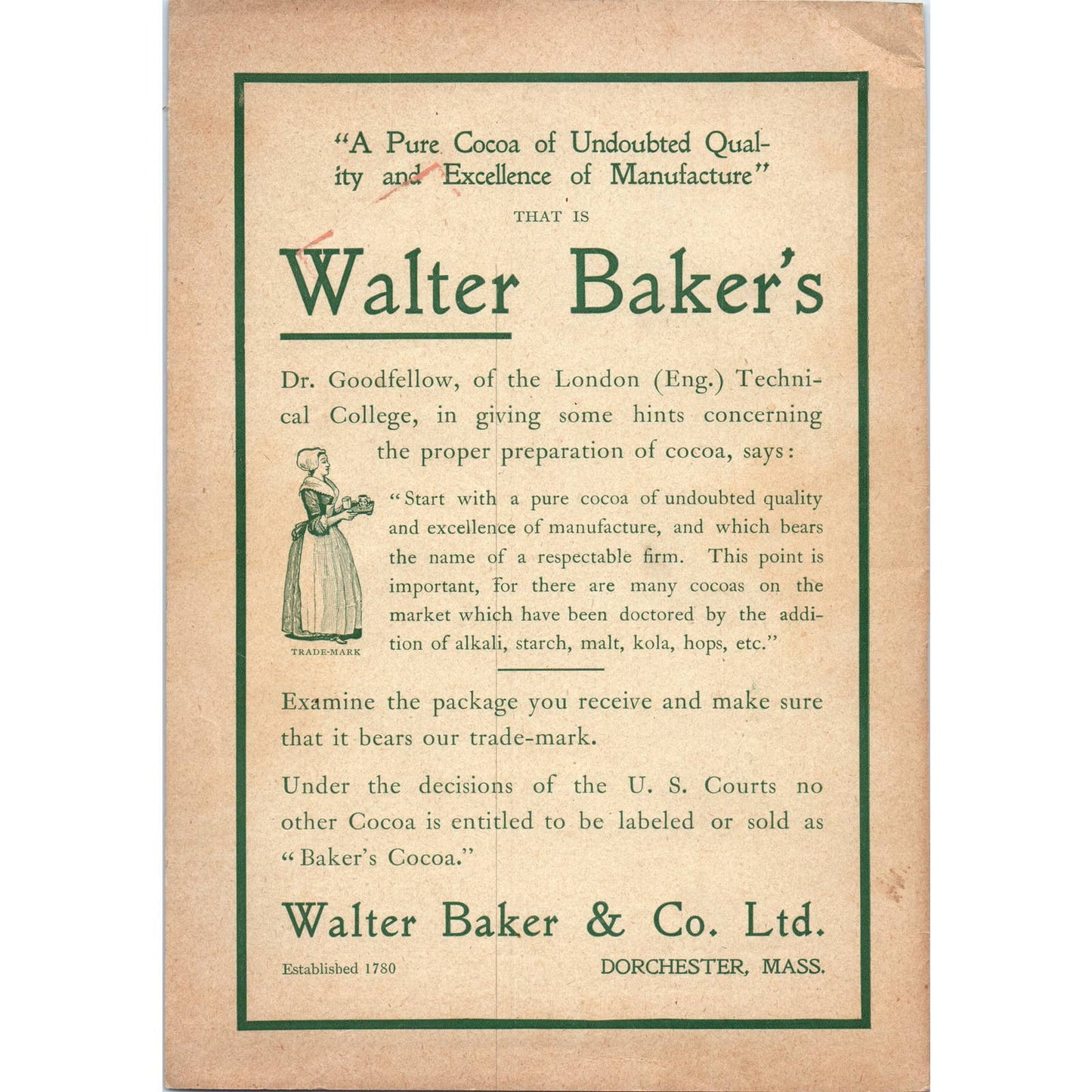Libby's Food Products Libby, McNeill & Libby Chicago - 1903 Original Ad TJ7-L