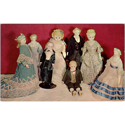 Dolls From Mildred Smith Coulton Milan Historical Museum Original Postcard PB6