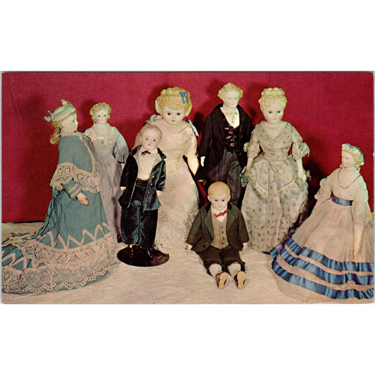 Dolls From Mildred Smith Coulton Milan Historical Museum Original Postcard PB6
