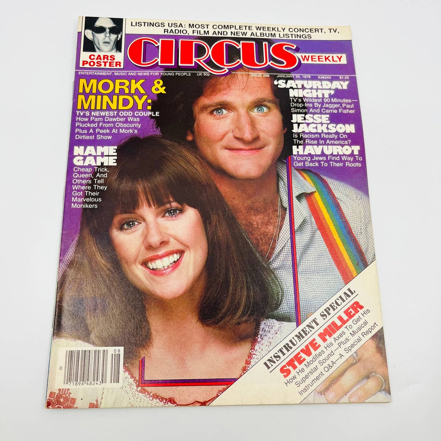 CIRCUS Magazine January 30 1979 # 208 Robin Williams Cars Ric Ocasek Poster BA1