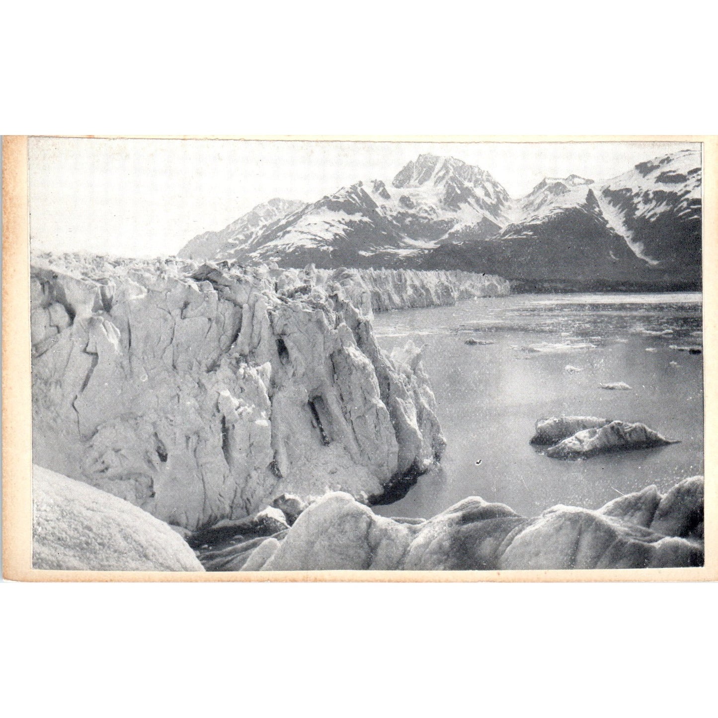 View of Glacier from the Top - Alaska Original Postcard P2-6