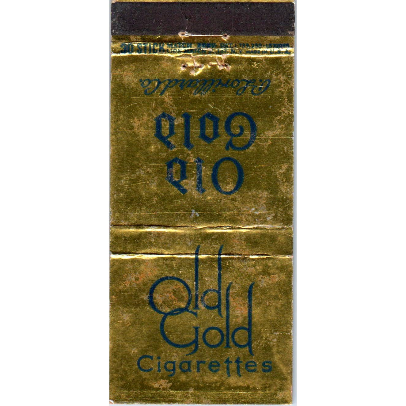 Old Gold Cigarettes Advertising Matchbook Cover SA1-M7