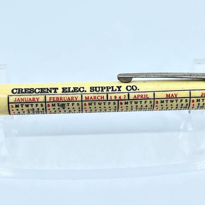 Vintage 1947 Bullet Mechanical Pencil Crescent Electric Supply Company SD7