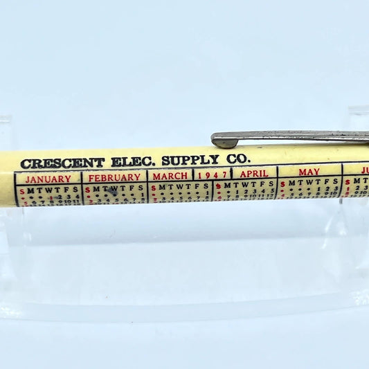 Vintage 1947 Bullet Mechanical Pencil Crescent Electric Supply Company SD7