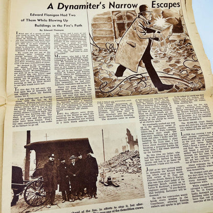 1954 Sunday Sun Magazine 50th Anniversary of the Great Baltimore Fire TD6