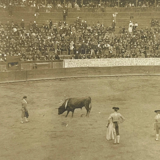 1903 Original Photo Bullfighting Bullfight At Plaza de Toros Mexico City AC7-4