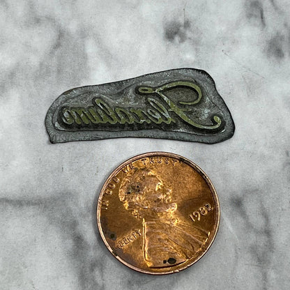 Vintage Printing Letterpress Printers Block Plate “Flexalum” TJ515