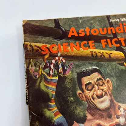 Astounding Science Fiction Pulp January 1958 - Frank Herbert Mullen Leinster TH9