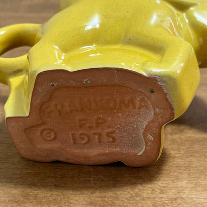 1975 Frankoma Democrat DNC Elephant Political Mug Yellow Glaze Carter TB7