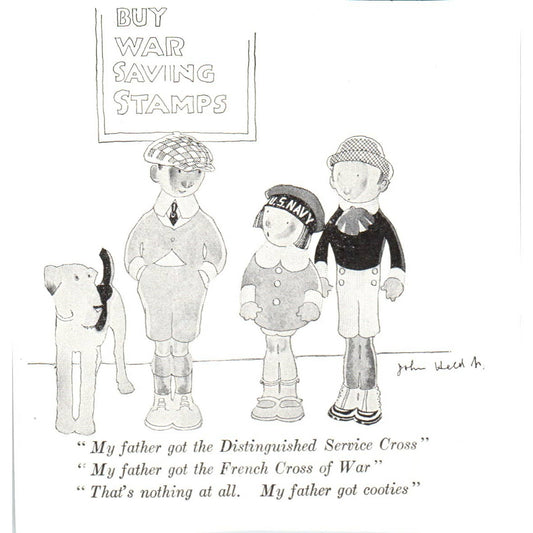 c1920 Harper's Magazine Clip - WWI Political Cartoon War Savings Stamps EA3