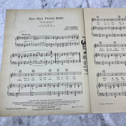 1927 Bye Bye Pretty Baby Dorothy Garber Gardner Hamilton Ship Boat TH5