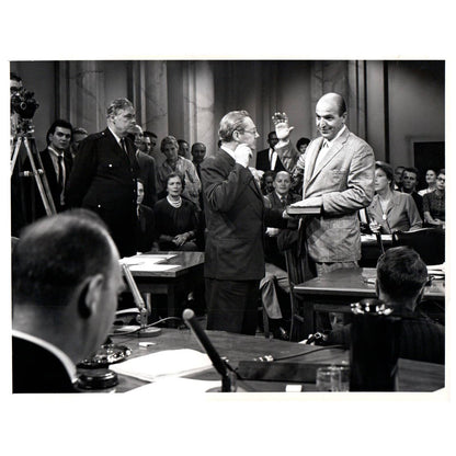 c1960 Press Photo Telly Savalas and William Griffis The Witness CBS TJ7-2