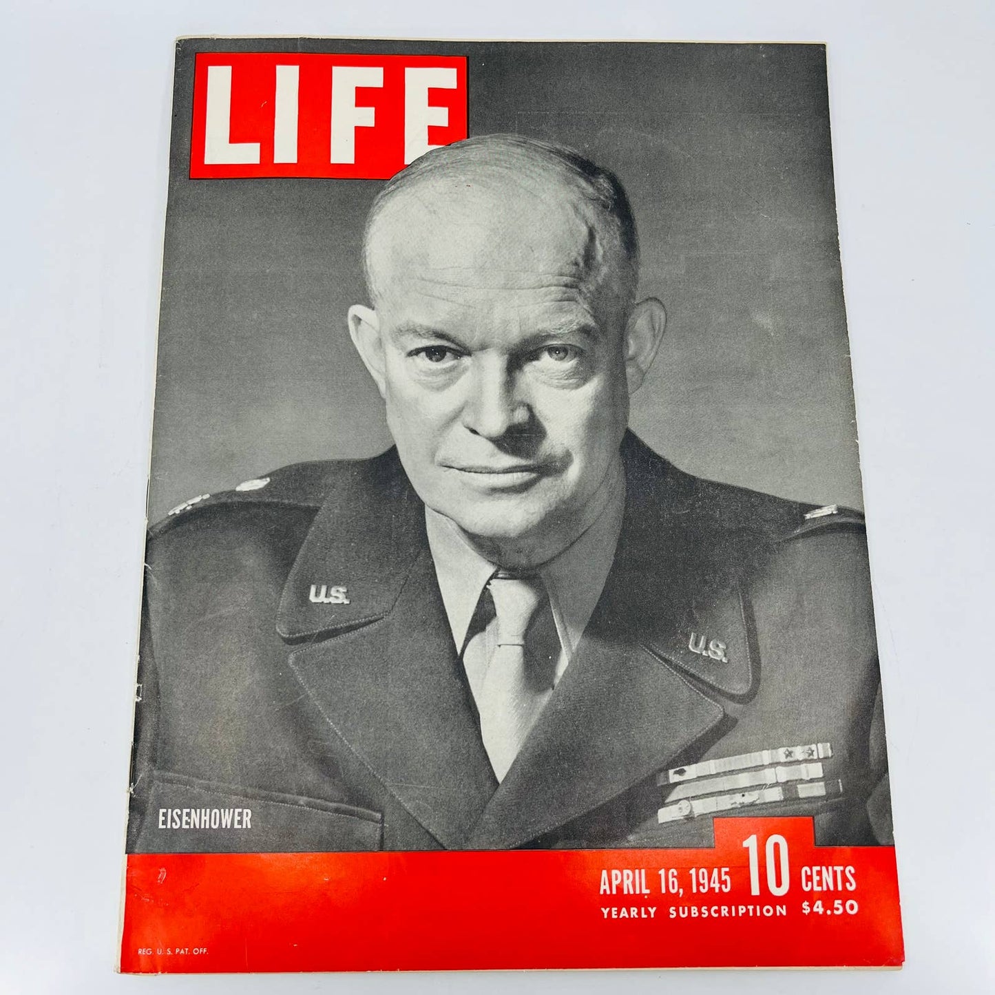 Life Magazine Dwight Eisenhower Cover World War II April 16, 1945