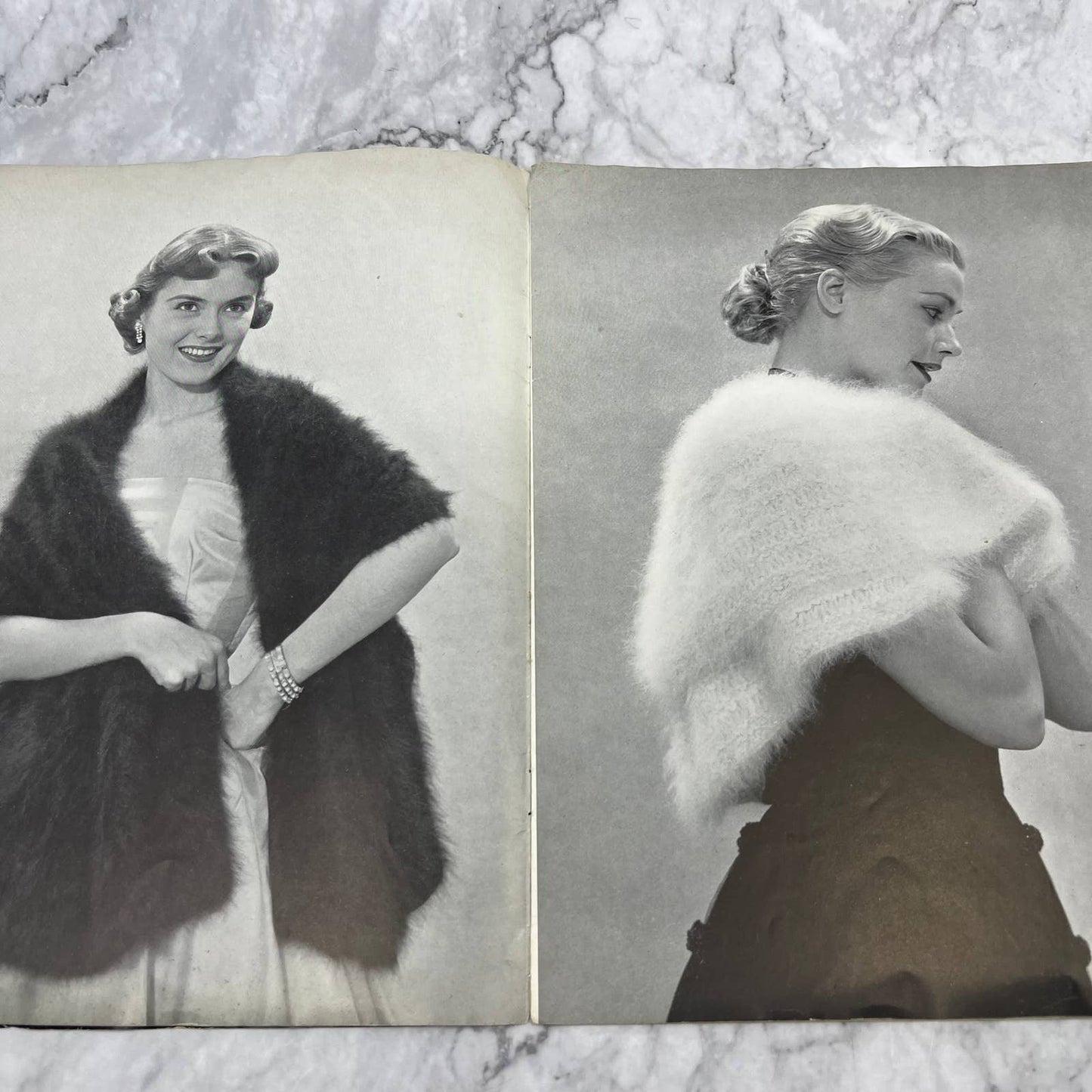 BERNAT VINTAGE 1953 Handicrafter STOLES PATTERN BOOK NO. 161 TJ3