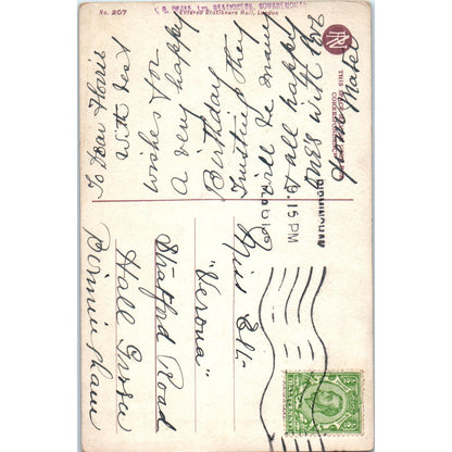 Philip Boileau Artist 'A Hundred Years Ago' Young Girl Original Postcard P1-13
