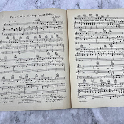 The Gentleman Obviously Doesn't Believe Sheet Music Rudy Vallee Eddie Pola TH1