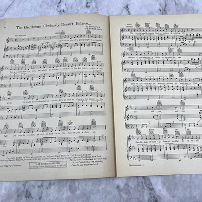 The Gentleman Obviously Doesn't Believe Sheet Music Rudy Vallee Eddie Pola V42-4