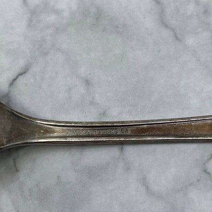 Wm A Rogers AA Berkeley Silverplate Monogrammed "K" Serving Spoon & Fork TJ1