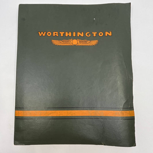 1950s Worthington Pump and Machinery Corporation Binder of Manuals TH3