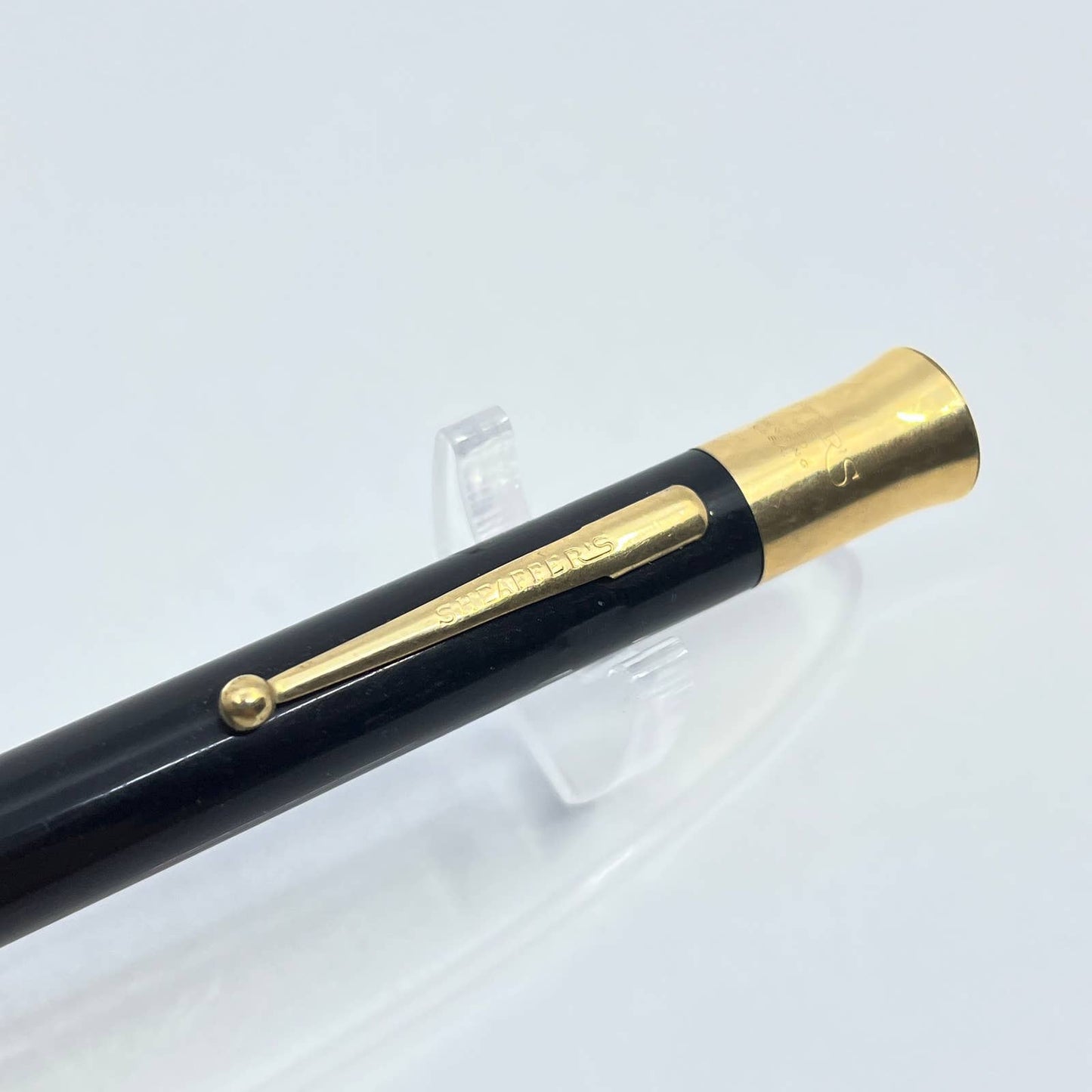 Sheaffer's Lifetime Black Gold Filled Gold Trim Flat Top Mechanical Pencil SD7