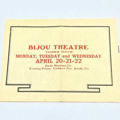 1914 Between SAVAGE and TIGER GEO. KLEINE ATTRACTIONS Bijou Knoxville AB8