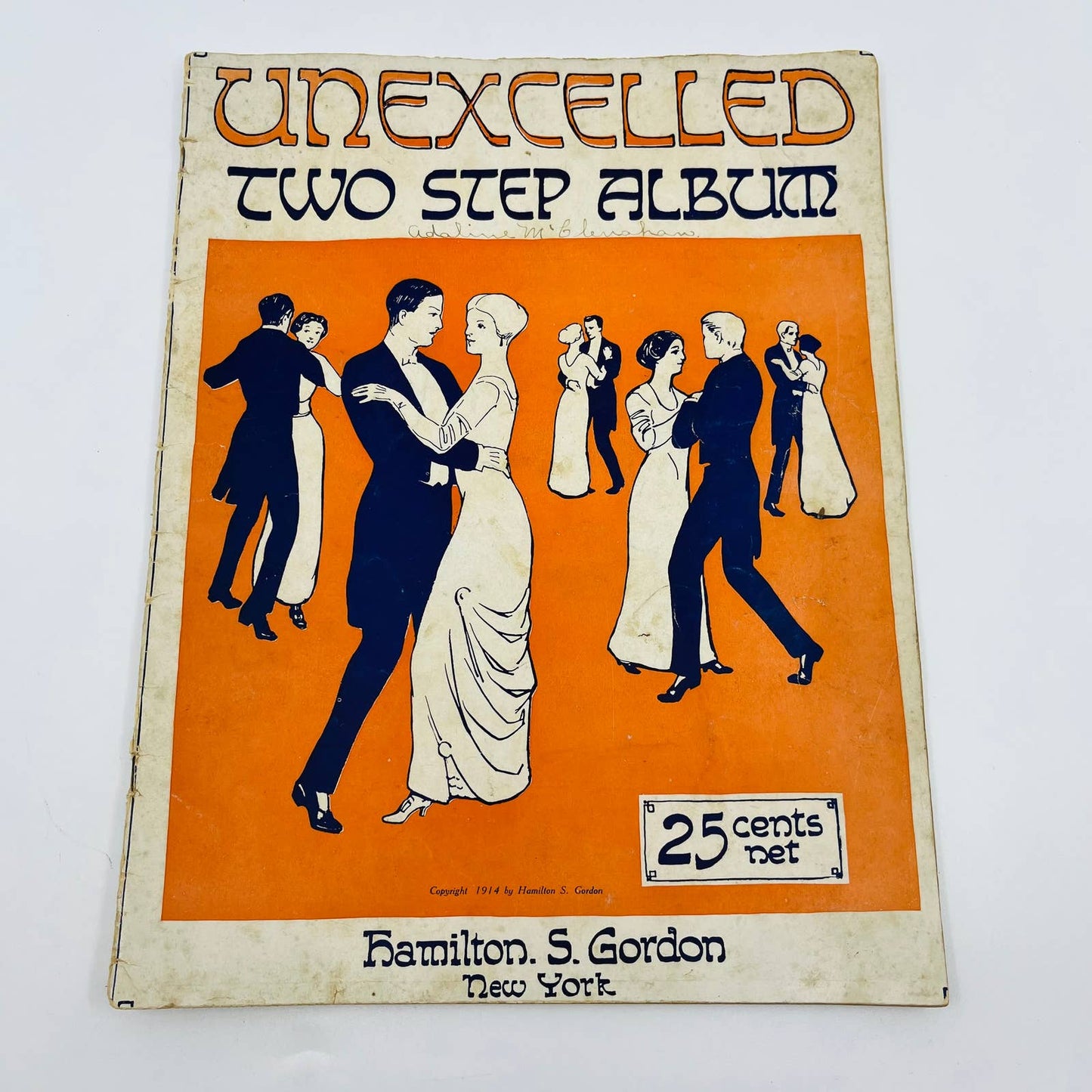 1914 Unexcelled Two Step Album Sheet Music Book Hamilton Gordon M1