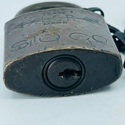 Vintage Railroad Standard Oil Company Corbin XLCR Brass Lock No Key SA8