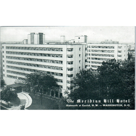 Meridian Hill Hotel Fordyce C, Minnick Washington D.C. Original Postcard P1-16
