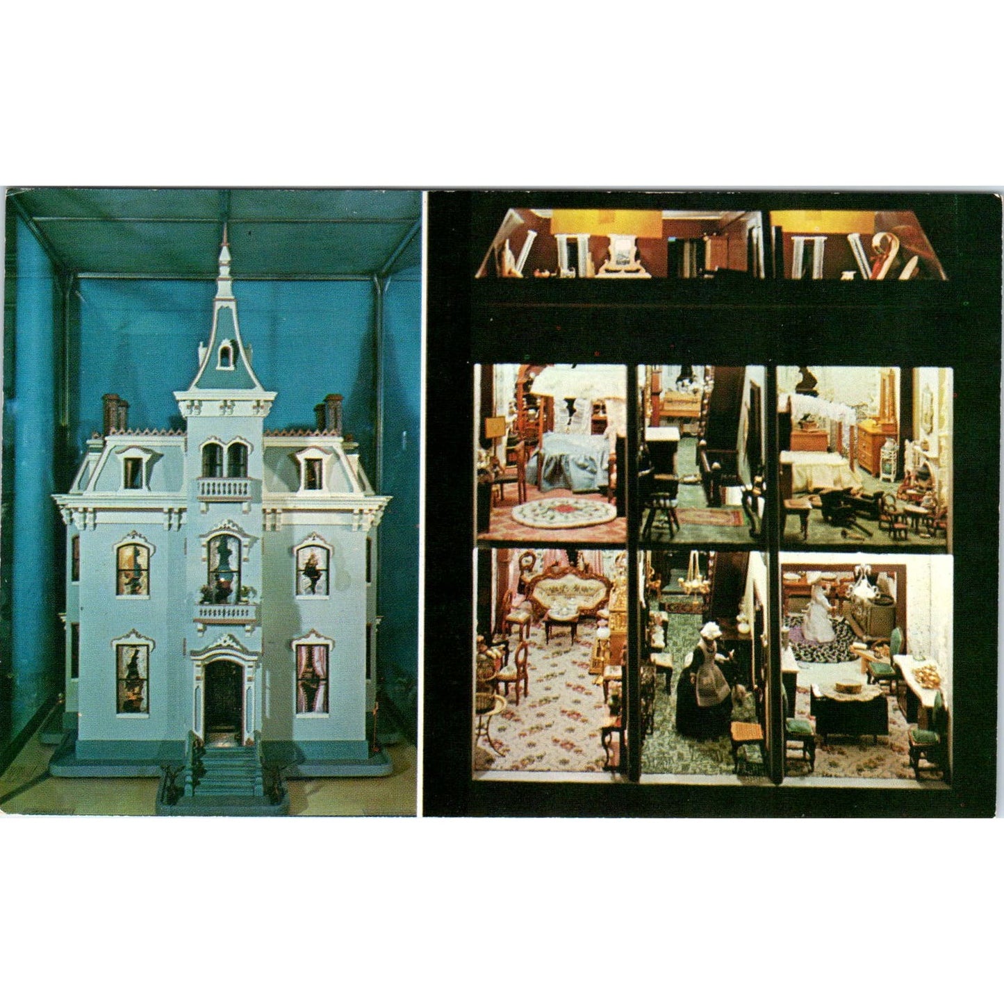 Fanny Hayes' Doll House Rutherford B. Hayes Library Fremont OH Postcard PB7