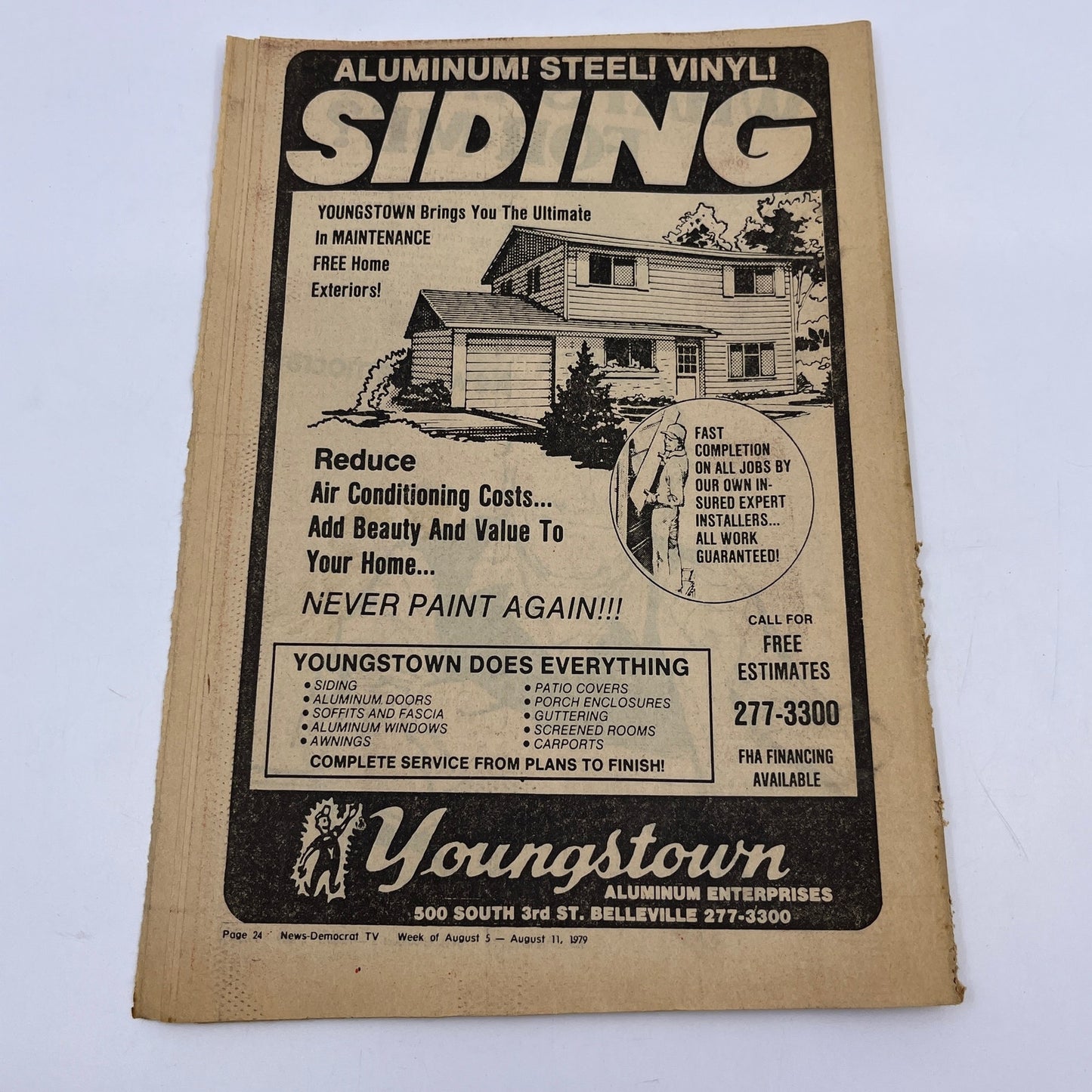 1979 Aug 5 Bellville IL News-Democrat TV Listings Magazine Dorothy L4-1