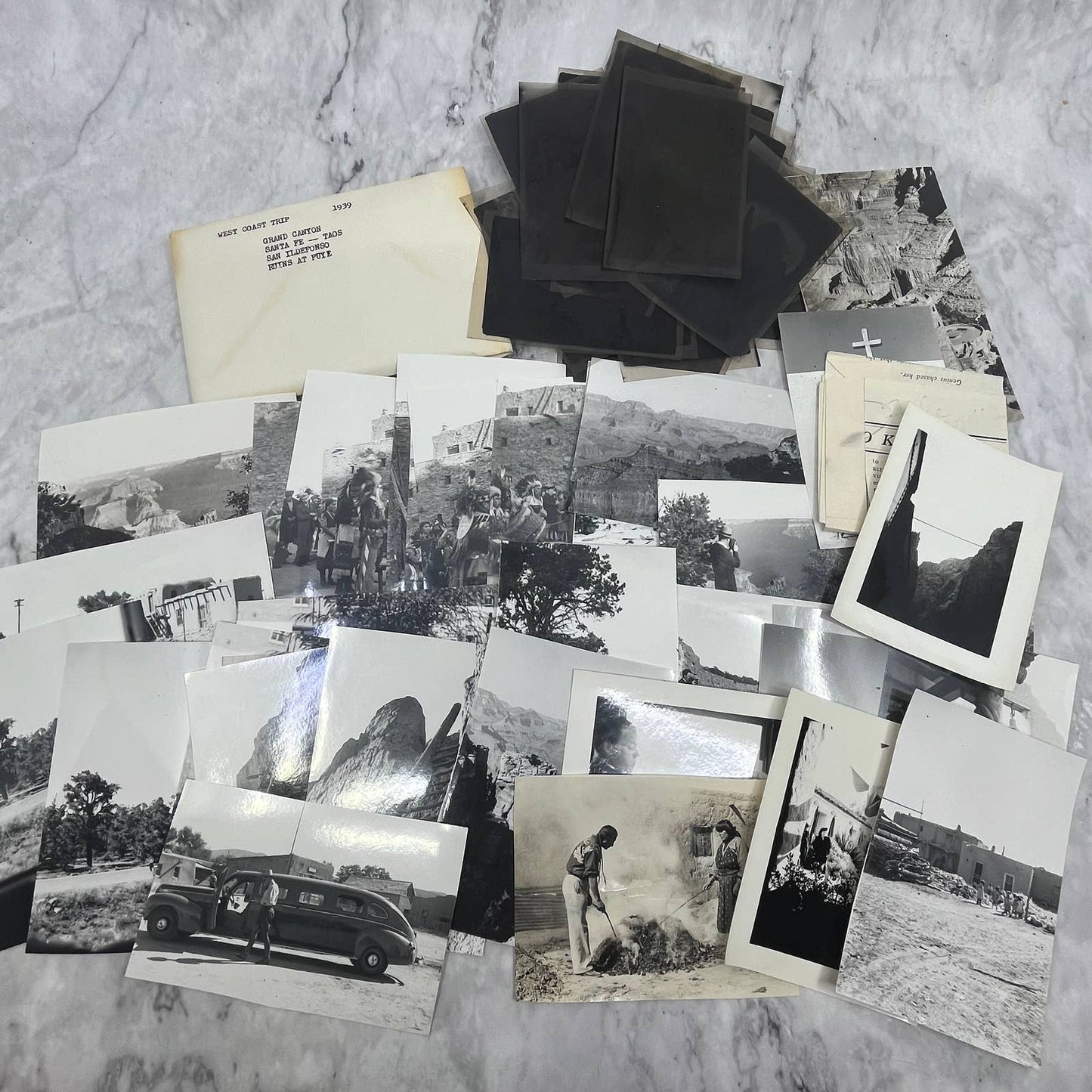 1939 Photos & Negatives West Coast Trip Santa Fe Taos San Ildefonso TJ9-PG2