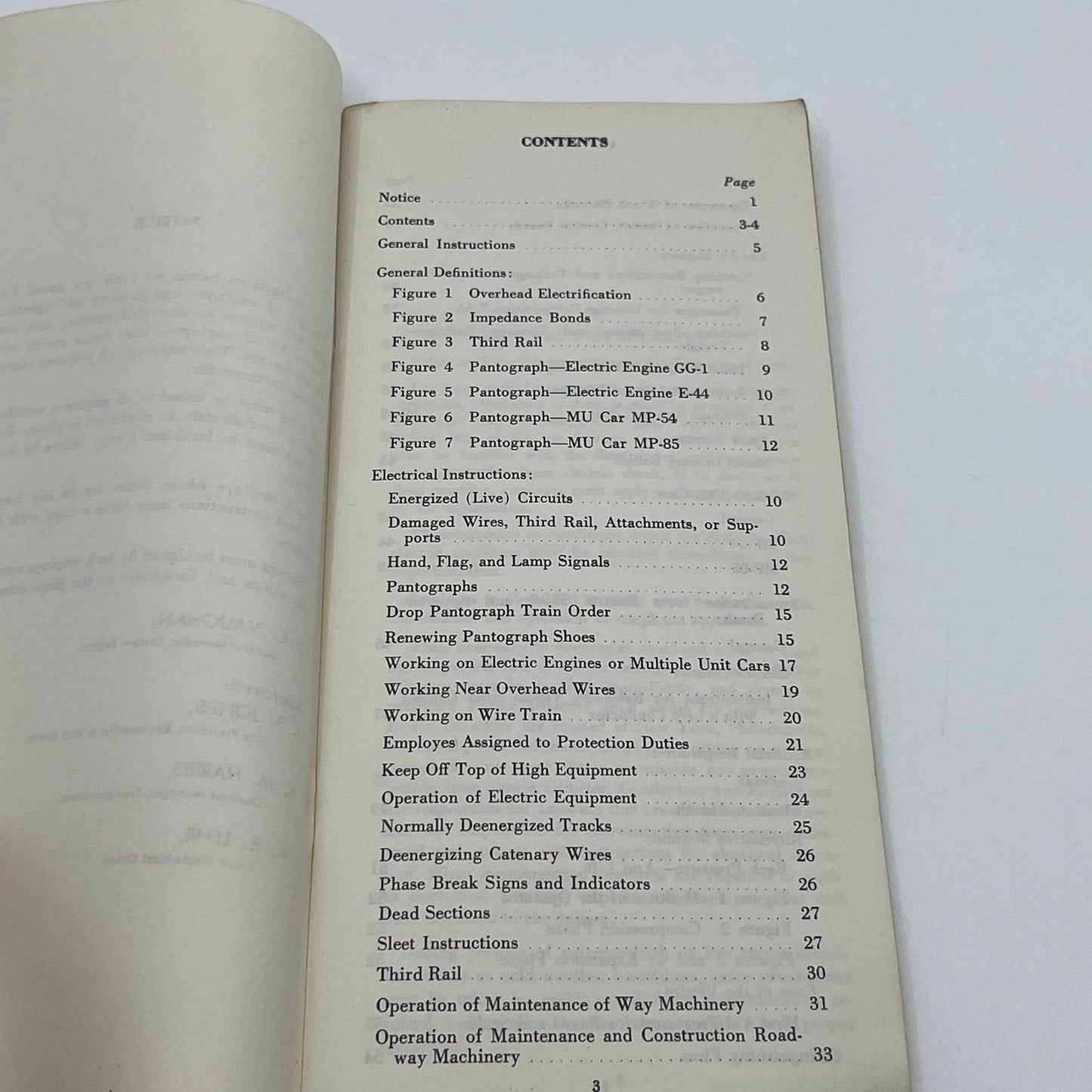 1966 Pennsylvania Railroad C.T. 290 Electrical Operating Instructions Manual TG6