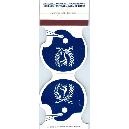 1980s College Football Hall of Fame Helmet Matchbook Cover SA6-M4