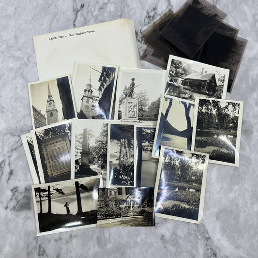 c1930 Collection of Photos & Negatives New England Vacation Views TJ9-PG6