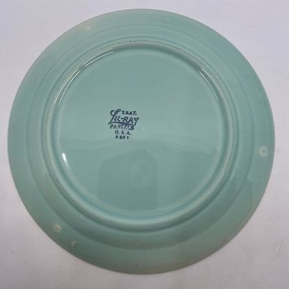 Vintage Lu-Ray Pastels Teal Green 9 1/4" Dinner Plate T.S.&T. TI3