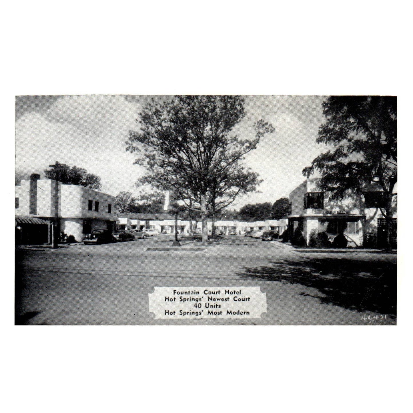 Fountain Court Hotel N.B & H.A. Burch Hot Springs Arkansas - Postcard TJ8-2